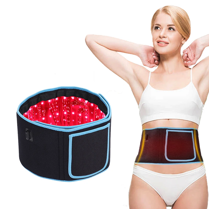 

US stock Original factory lipo laser physical equipments Body Pain Relief 660nm 850nm Red Light Therapy Belt, Black