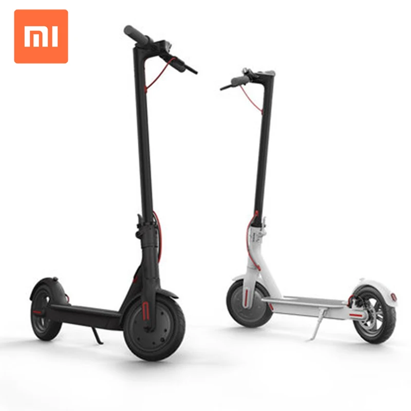 2021 popular Xiaomi Mijia M365 Scooter US EU Stock Electric scooter foldable longboard scooter with APP, Black/white