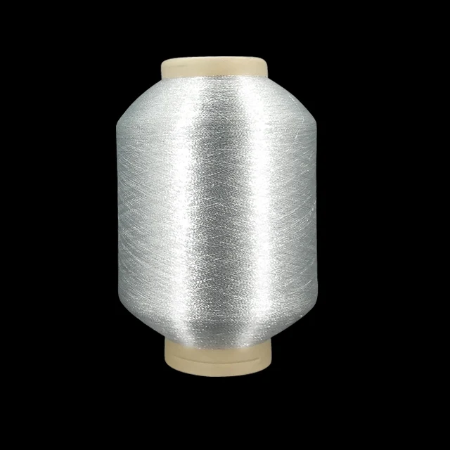 
silver embroidery metallic thread pure silver sari metallic yarn 