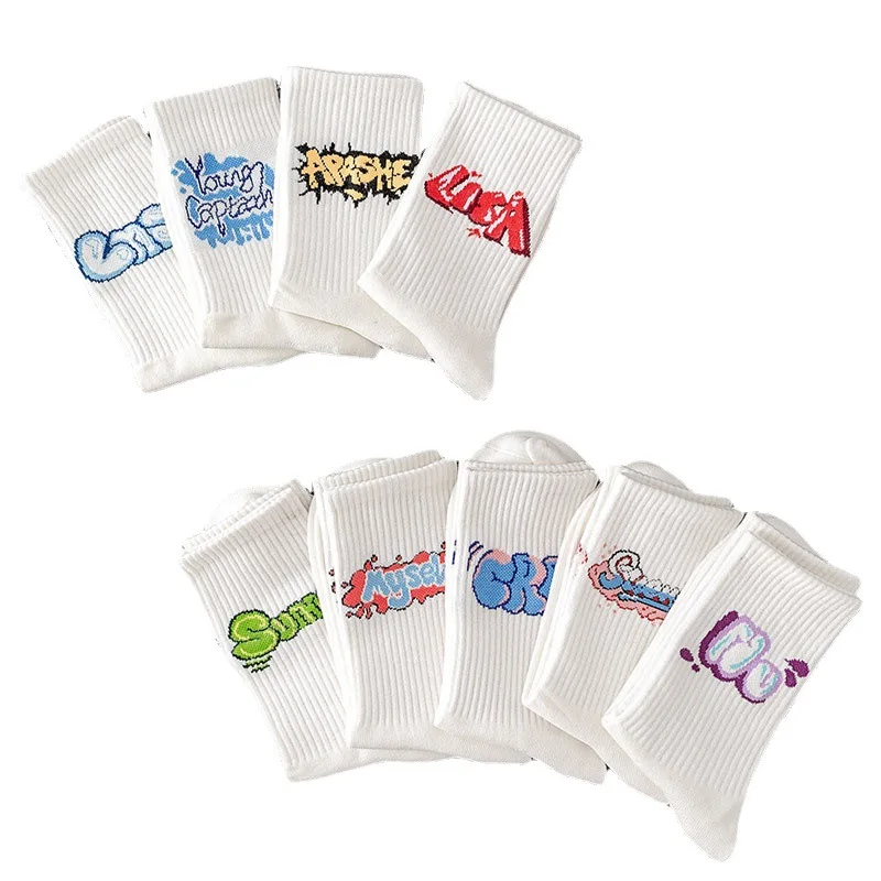 

Jingwen OEM Medias Cotton Unisex Long Socks For Women