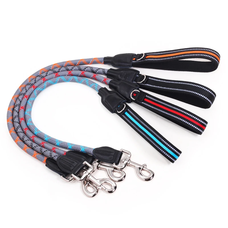 

luxury dog long leash and collar