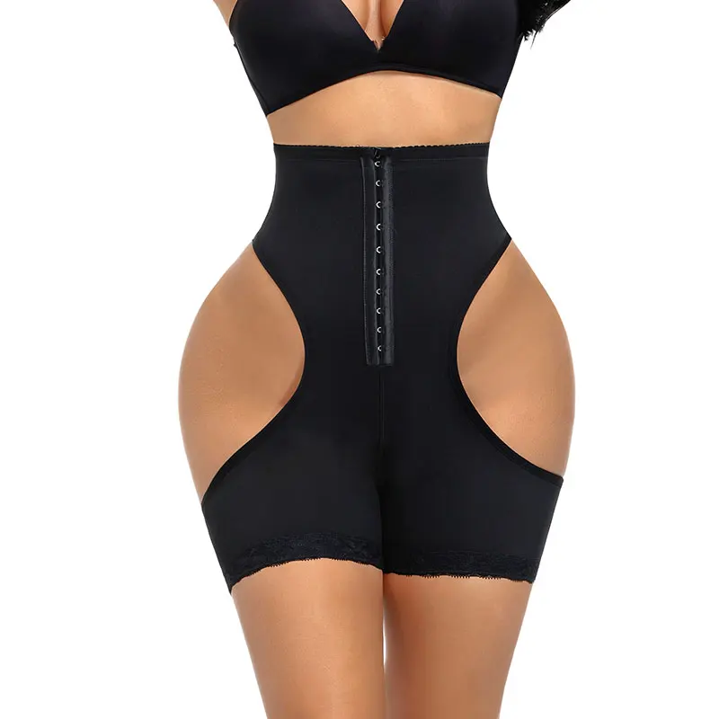 

Hot Hip Dip Leaky Buttocks Shaper Fajas Slimming Button Shapewear With Tummy Control Bodysuit Panty Shapewear Thigh Slimmer, Black,beige