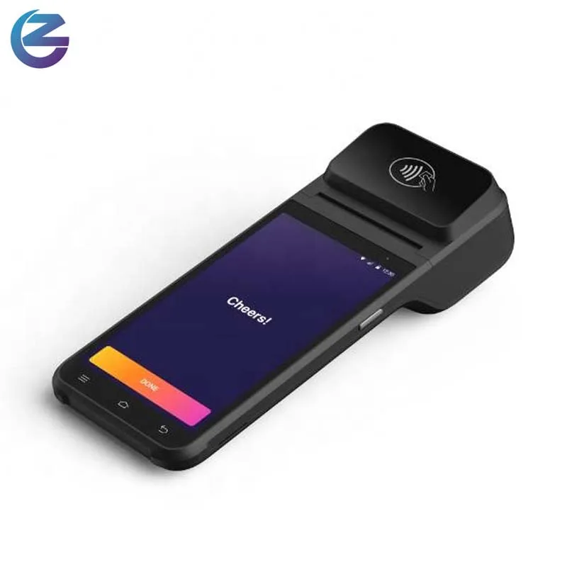 

Z92 Handheld NFC POS for 4G portable Android pos system with printer for receipt ticketing