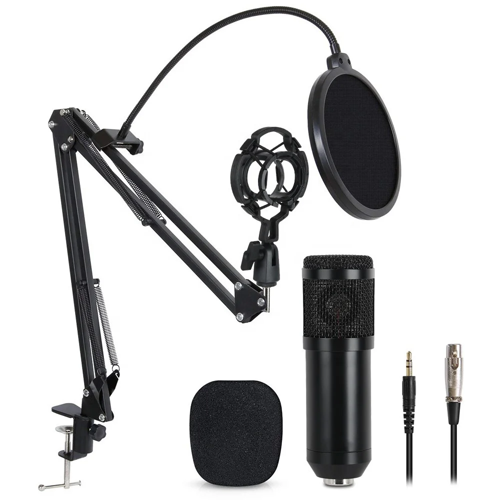 

Cheap oem manufacturer wholesale wired bm800 condenser microphone with arm desktop holder