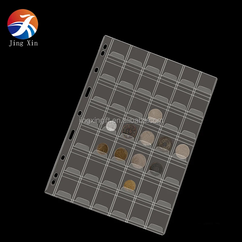 42 Pocket Coin Album Pages Pvc Sheet For Coin Collection Buy Pvc