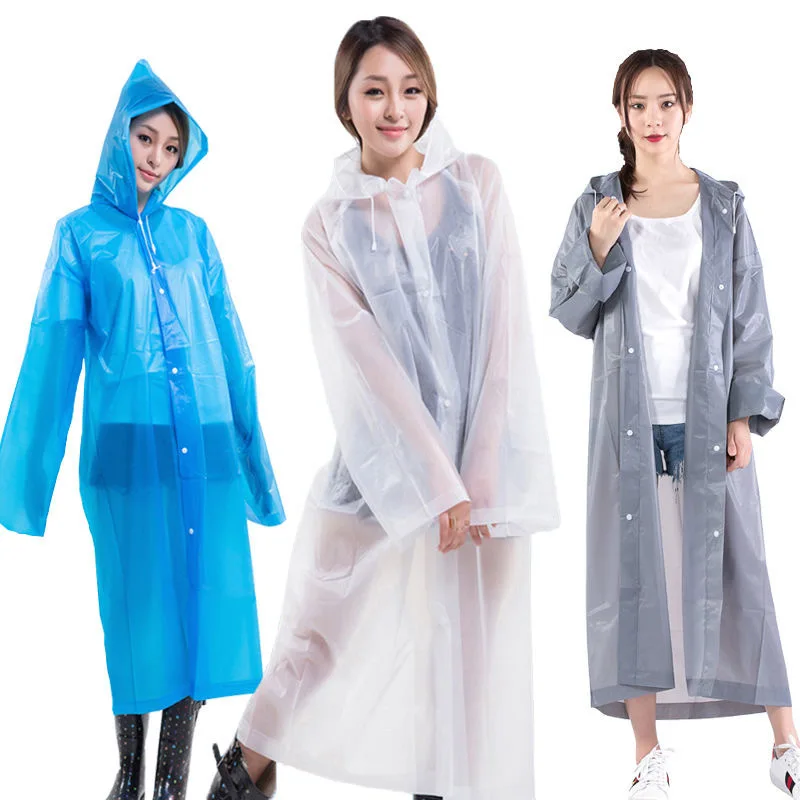 

Reusable Fashion Adult Waterproof Raincoat reflect Waterproof Portable eva raincoat for motorcycle, Customized color