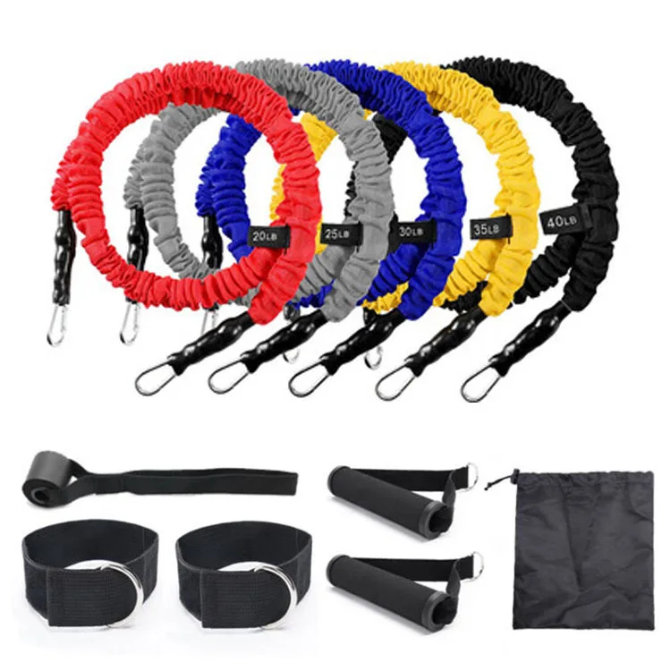 

Resistance Bands Set 5 Tube Bands Anti-Break Workout Exercise Bands for Fitness