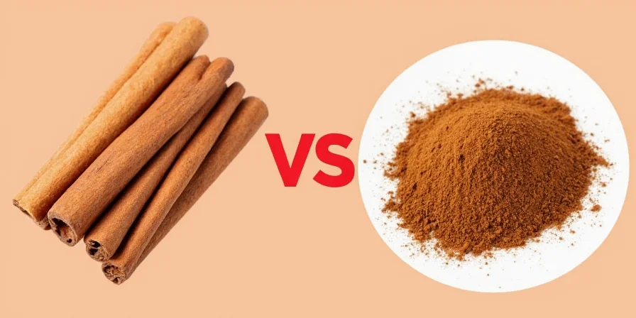 Using a manual spice grinder to make cinnamon powder