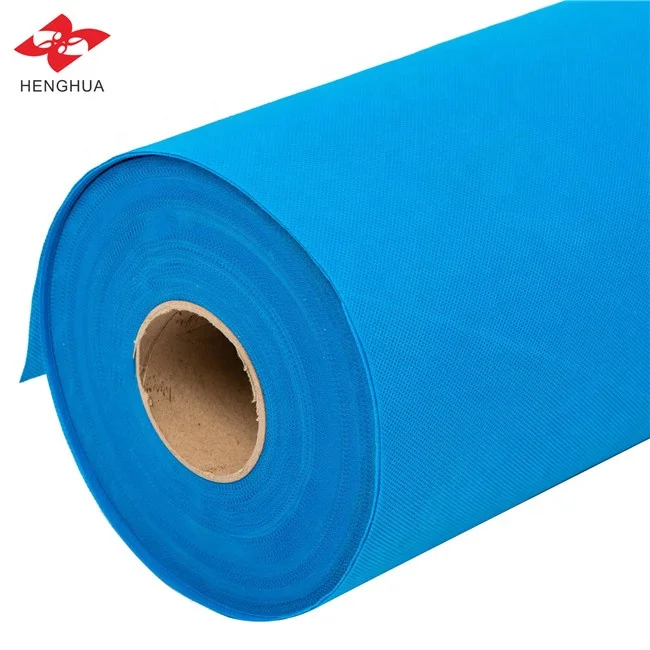

Henghua 20-60gsm Spunbond PP Non Woven Fabric Roll for making hospital bed sheet Beauty salon