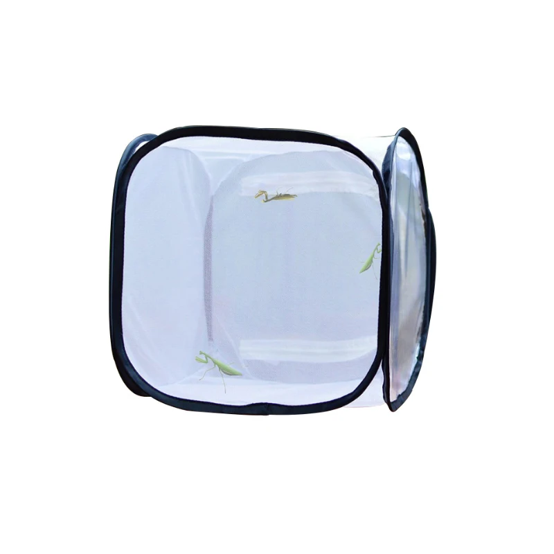 

Foldable White Fly Insect And Butterfly Habitat Cage Mesh