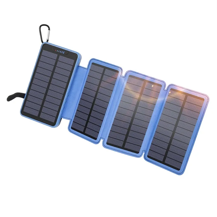 

Hot Electronics Waterproof 20000 mah Solar Panel Power Bank with Wireless Charger