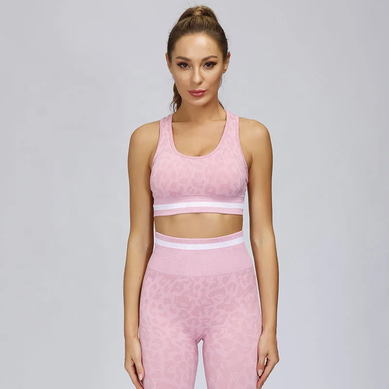 

2021 Women Yoga suit leopard print high waist fitness shorts high stretch sports seamless yoga suit women, Solor