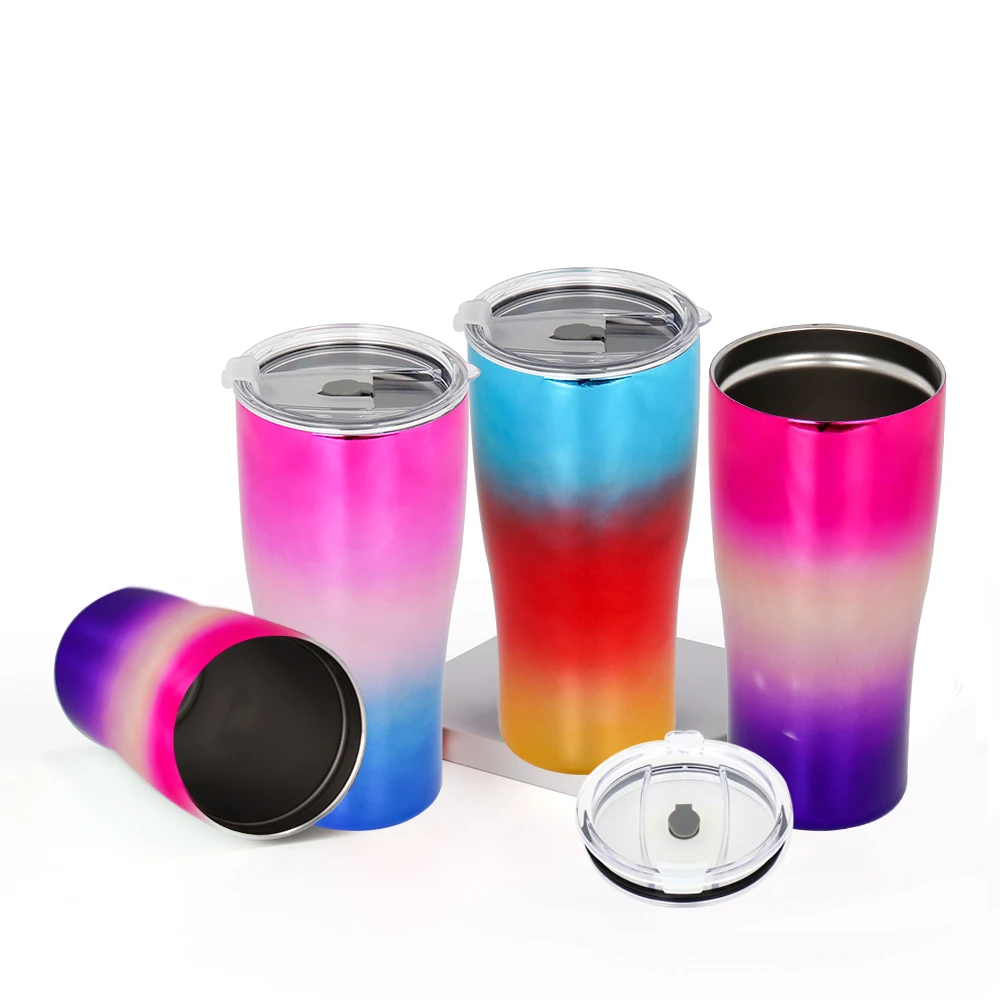 

Wholesale Custom Logo 20oz 30oz Double Walled Vacuum Insulated Stainless Steel Tumbler with Lid and Straw, Customized colors acceptable