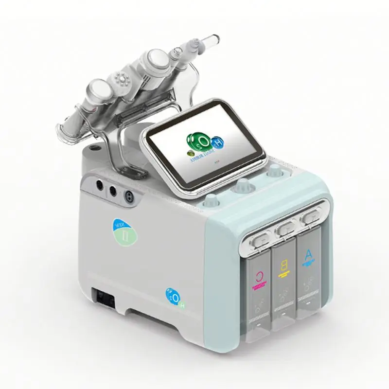 

Oxygen Bubble Facial Beauty Machine Silk Peel Microdermabrasion Crystal Equipment Microdemabrasion And Vaccum Wholesale, Green and white