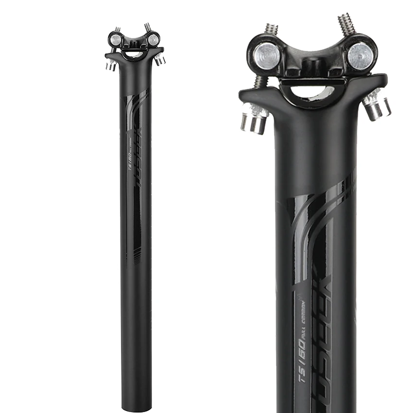 

TOSEEK Road MTB Cycle Mountain Carbon Seatpost Carbon Fiber Bicycle Seat Post 27.2/30.8/31.6mm Black Matte Bike Parts