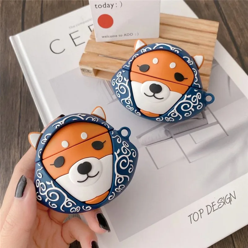 

New Designer Cute Fashion Cartoon Dog Silicone Case Funda Protective Cases for Airpods 1/2 for Air pod Pro