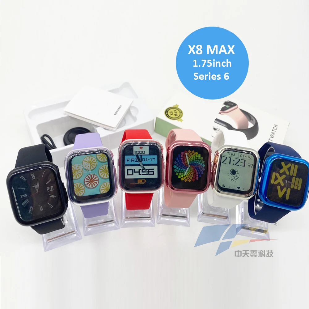 

Smart Watch x8 max T500 W26+ U78 Plus T55 Series 6 T55+ Smartwatch Heart Rate Fitness Tracker for Men Women 2021
