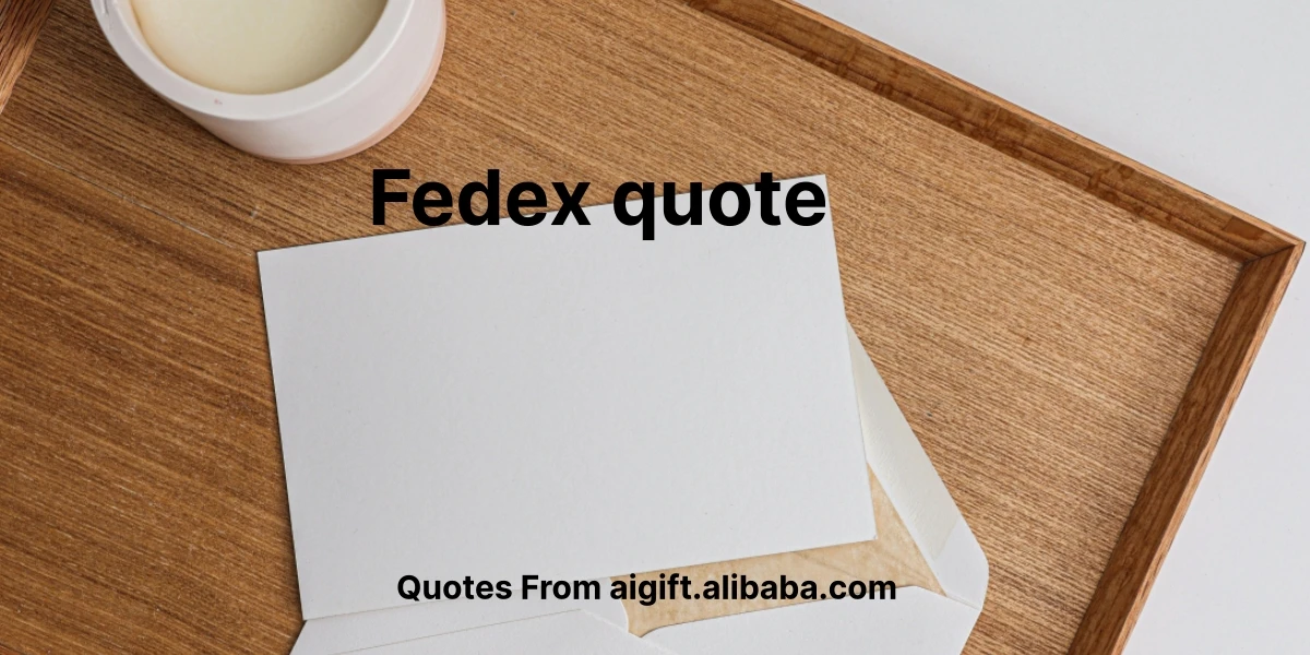 fedex quote