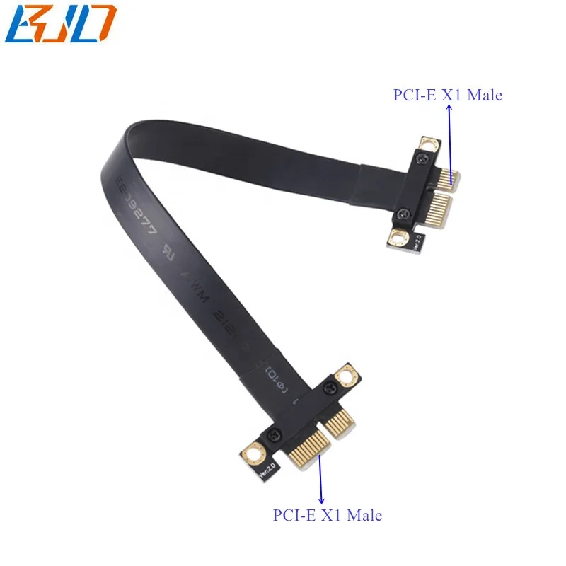 

PCI Express PCI-E 1X 36Pin Male to Male Riser Extension Cable 8Gbps in stock
