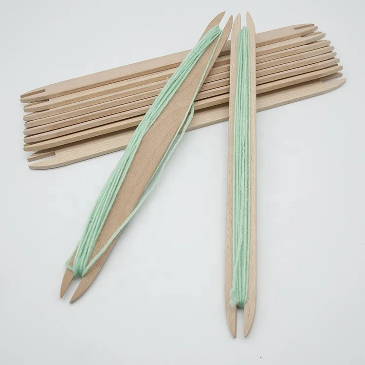 

Wooden weaving shuttle  length, Natural wood color
