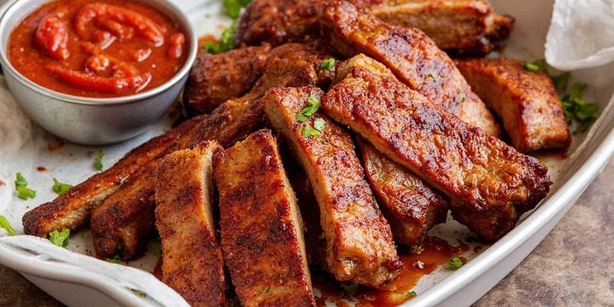 Sweet and spicy maple ribs