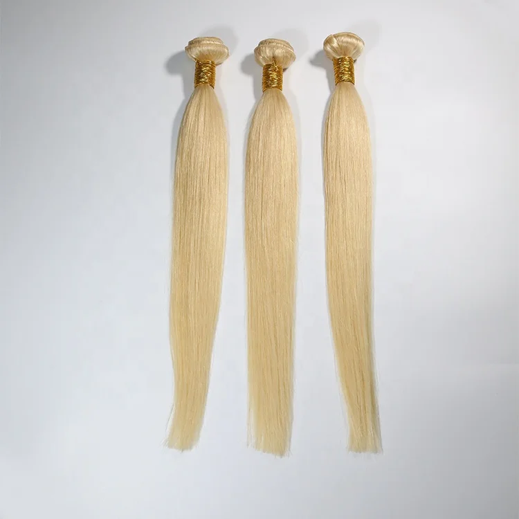 

Highknight Wholesale 613 Blonde Virgin Hair Bundles With Lace Frontal 10-40 Inches Brazilian 613 Hair Bundles With Closure