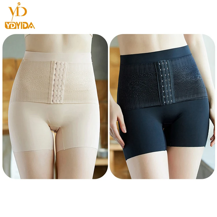 

New Design Women Breathable Sexy Lace High Waist Tummy Control Panties Body Shaper, 2 colors