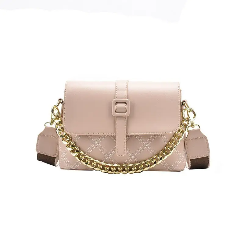 

Lock Chain Shoulder Messenger Bags Elegant Female Small Square Bag Leather Bags Women Handbags Ladies, Customizable