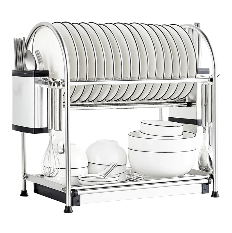 

High-quality 304stainless steel dish rack storage Dishes drying rack