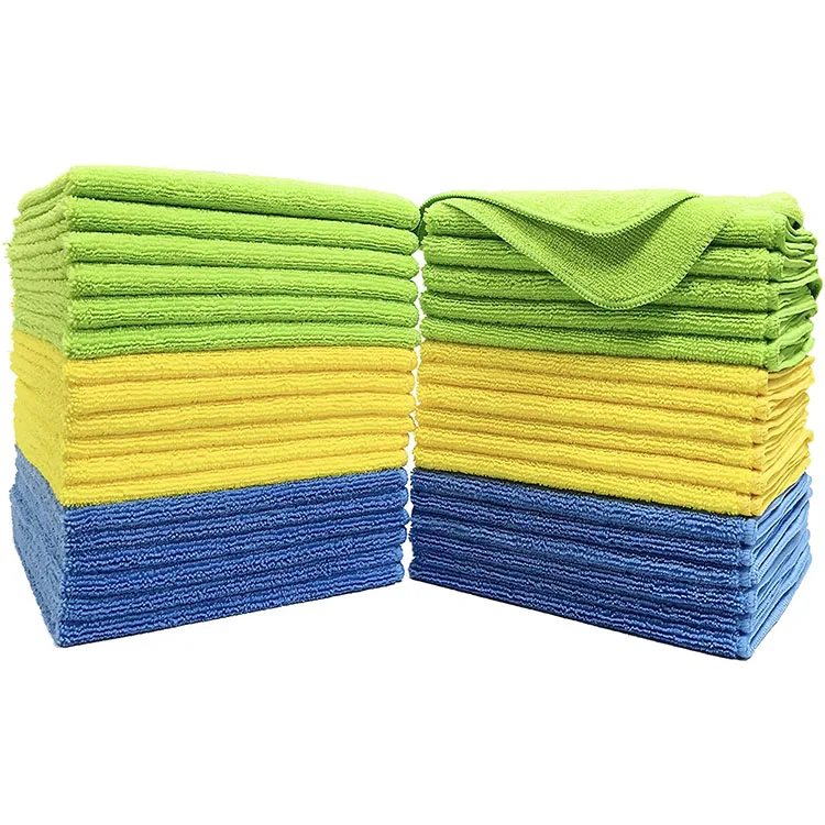 
Custom Logo Recycled Household 24 Pcs One Pack Microfiber Towel Car Wash Cleaning For Car Cleaning 