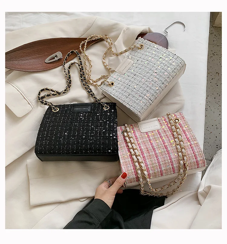

New chain bag Women 2020 fall new simple casual bags popular Fashion Large Capacity tote purses and handbags, 3 as pic