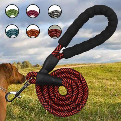 

Foam handle pet traction rope outdoor dog walking nylon round rope multicolor dog rope special for medium and large dogs, Colors