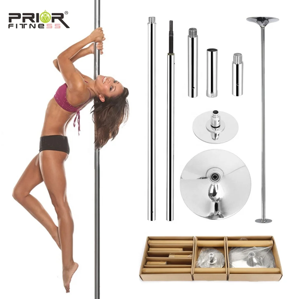 

Portable 45mm Stripper Pole Dance Equipment Full Kit Removable Fitness Pole With Carry Bag Pole Dance For Bar Stuodio Show, Silver/gold