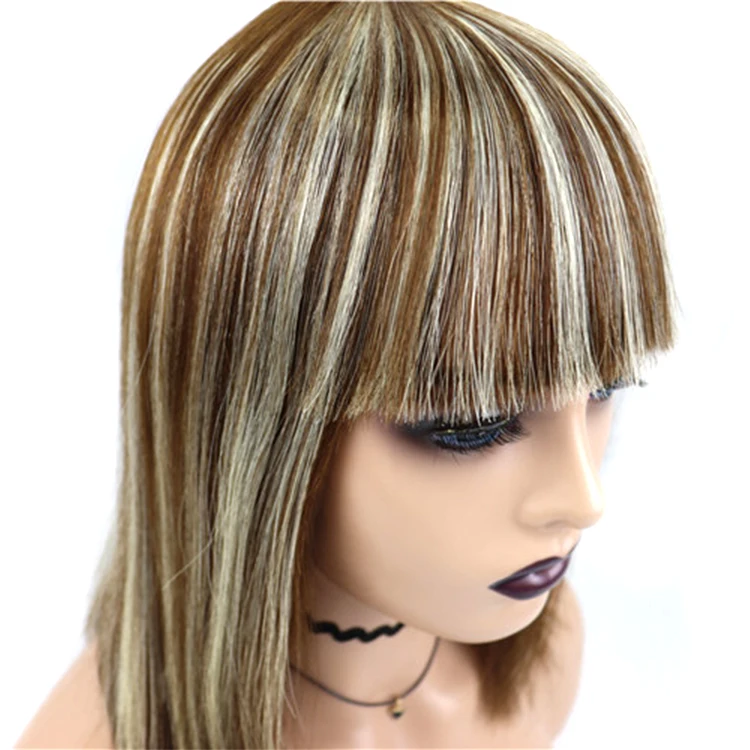 

Hot Selling Wholesale Short Straight Human Hair Wigs For Women