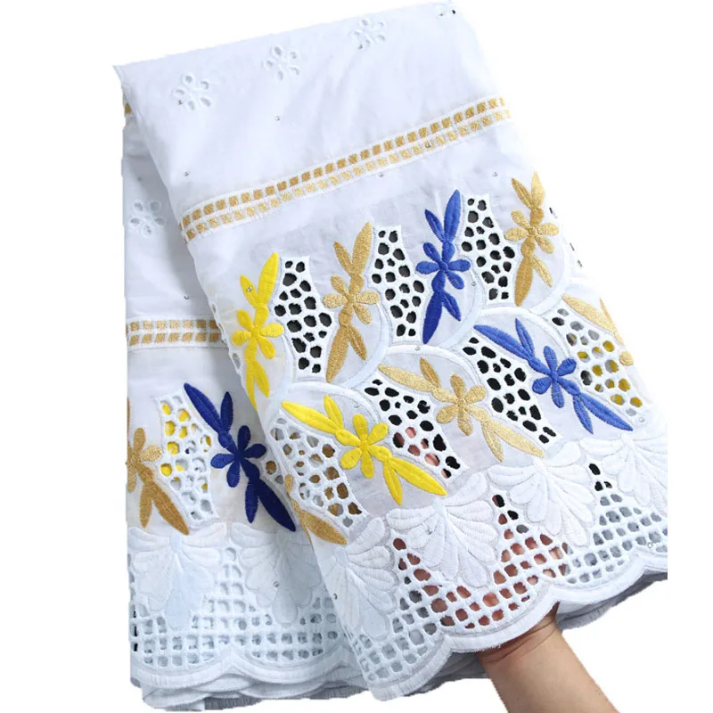 

Hot Selling 100% Dry Cotton Lace Fabric For Party Free Shipping Cotton Lace Fabrics Dry Cotton Lace 2262