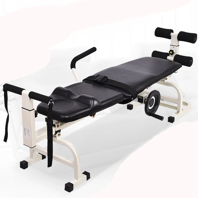 

Lumbar traction table physical therapy for disabled chiropractic bed