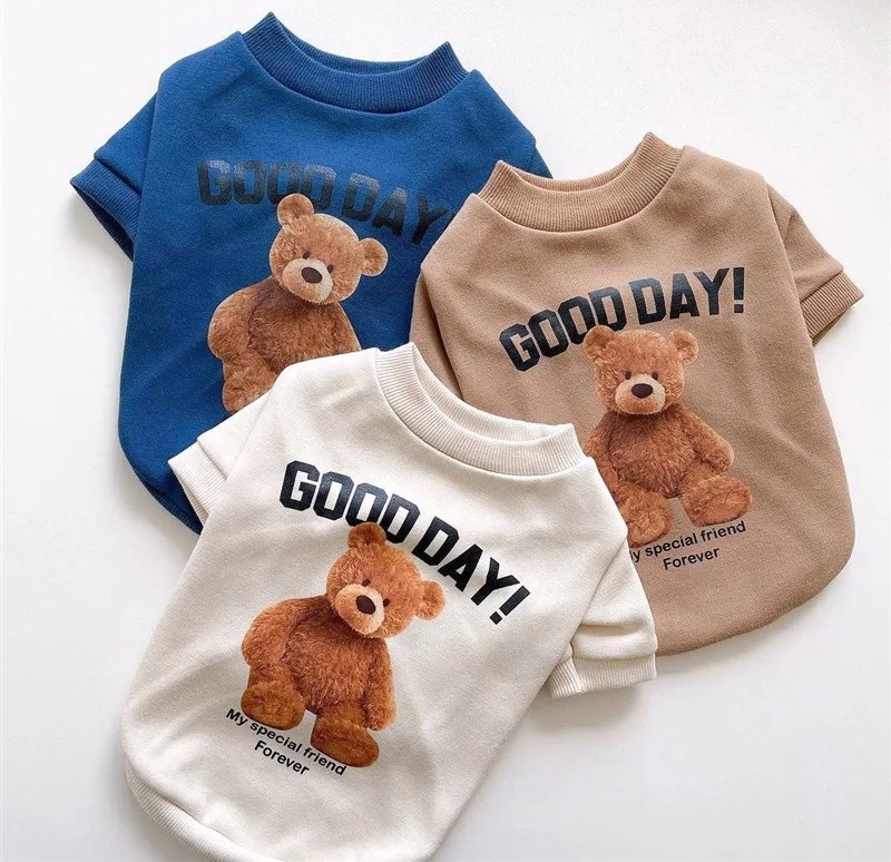 

Cat Clothes Dog Clothes Lovely Bear Pet Clothes Factory Wholesale Pet Summer Shirt