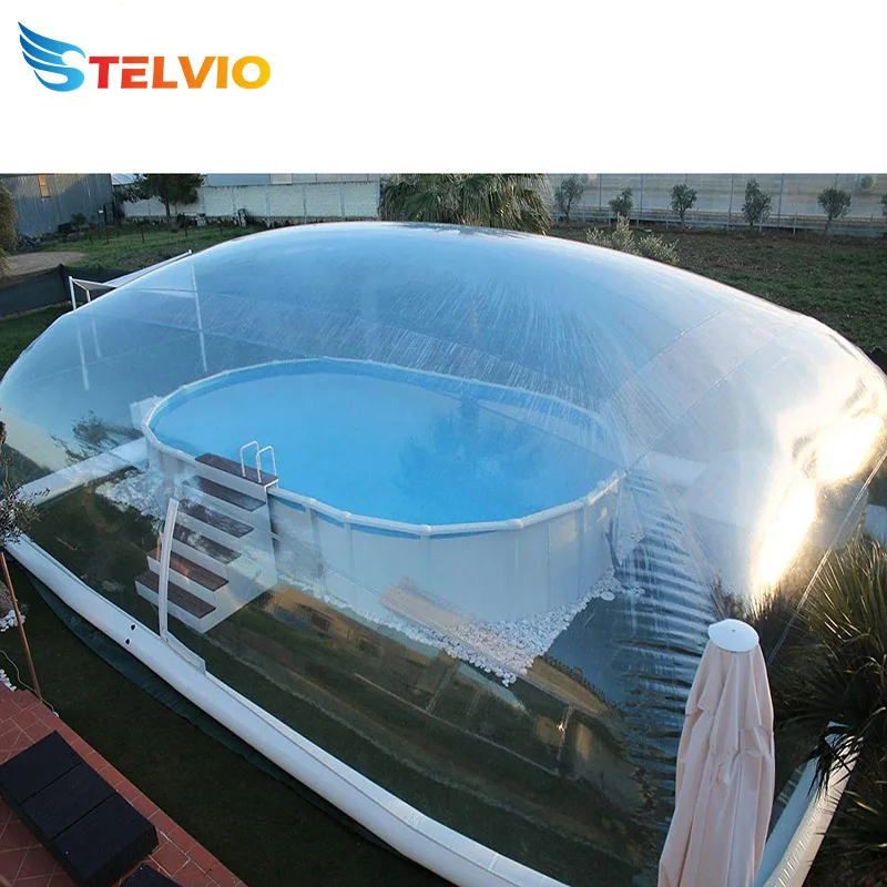 

Transparent dome cover custom made inflatable pool tent