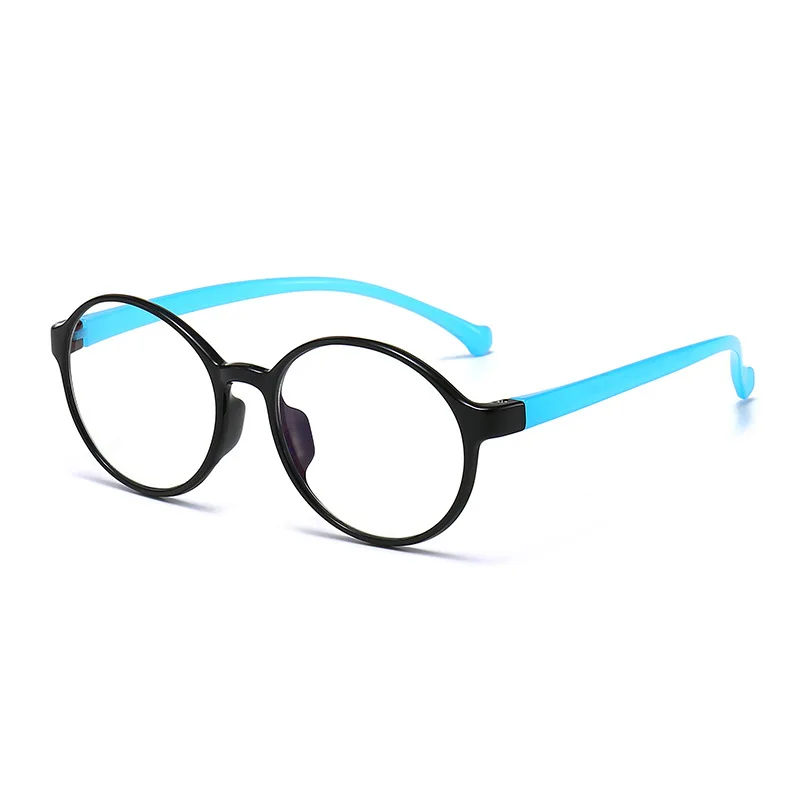 

New arrival fashion round colorful AC lens TR90 frame child anti blue light glasses
