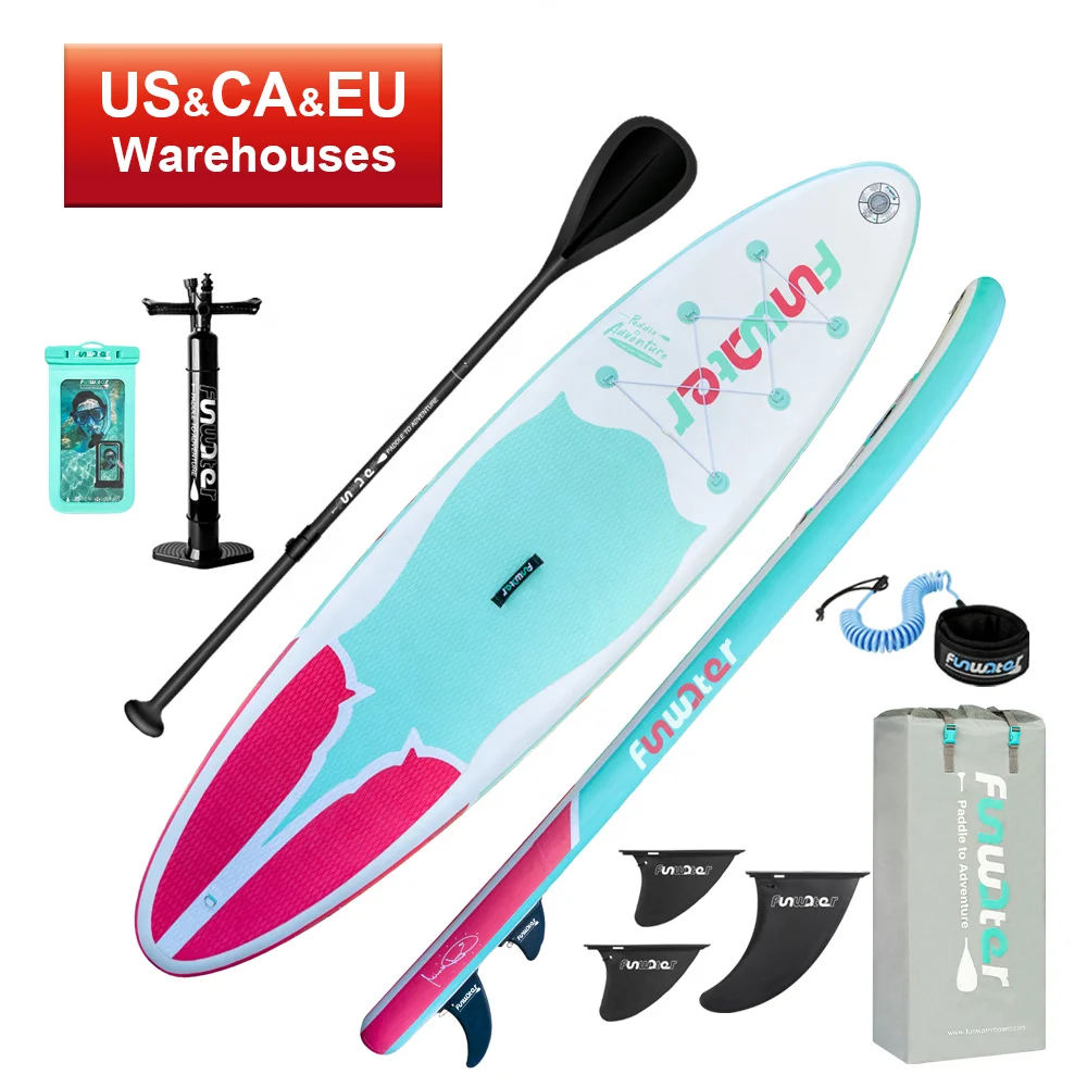 

FUNWATER sup Drop shipping sup paddle board inflatable surfboard surf accessories prone paddle board for unisex