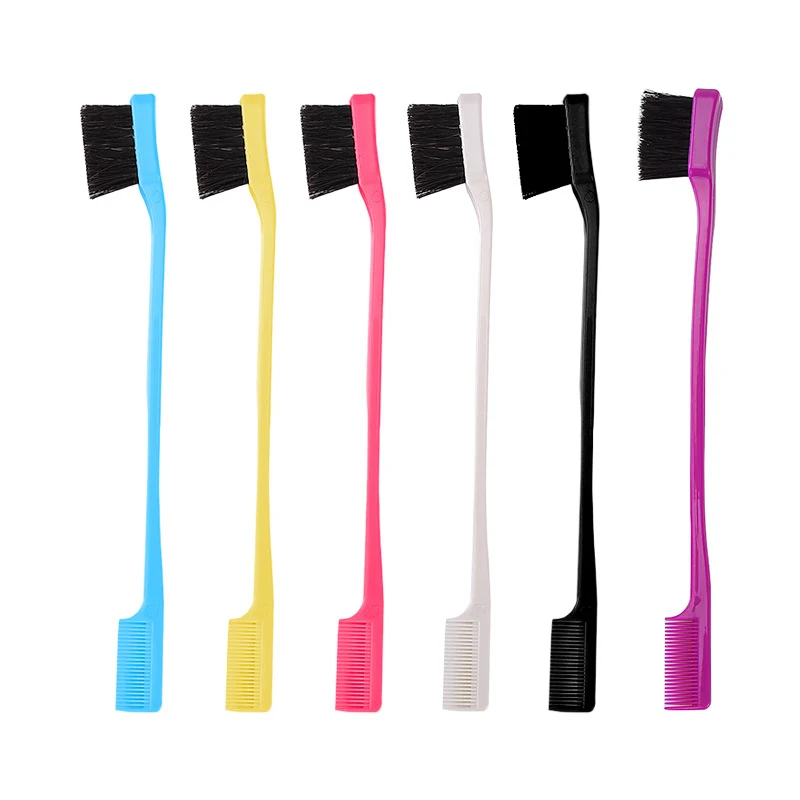 

Double Sided Edge Control Hair Comb Hair Brush Random Color