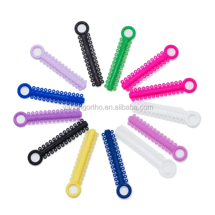 Orthodontic Elastic Ligature Tie Elastomeric Dental Orthodontic Modules