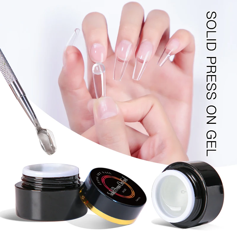 

JTING long lasting professional MINI 5ML solid press on gel nail glue OEM private label custom logo Strong nail tips glue gel