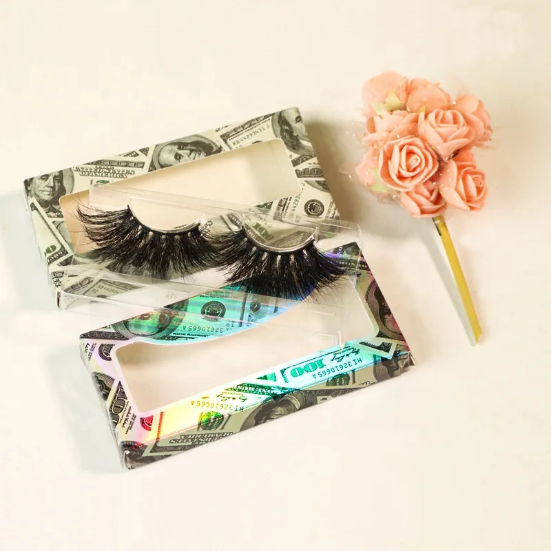 

Private Label Full Strip False Eye Lashes Vendor 100% Real 3D 5D 16mm 18mm 20mm Mink Eyelashes With Custom Packaging Box