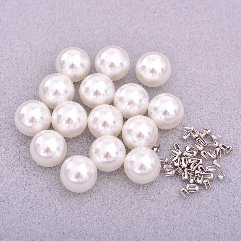 

4mm 5mm 6mm 8mm 10mm 12mm Plastic Pearl Beads for Pearl Setting Machine White Pearl Beads for DIY Clothes Crafts