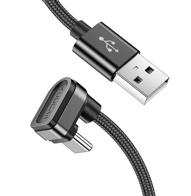 

KUULAA Type C Protector 2.1A Fast Charging Cable Charger Gaming Usb Cable For Games Lovers, Black