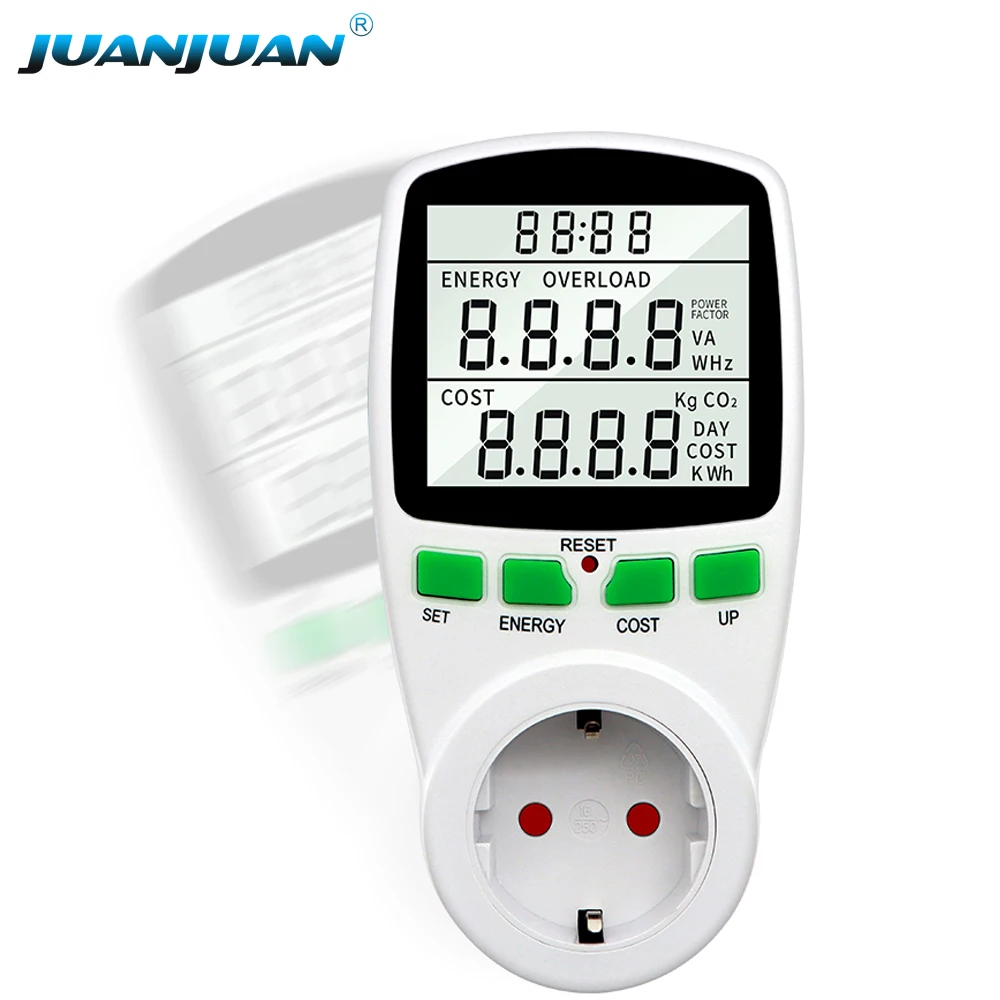 

Digital Electricity Power Meter Wattmeter Measuring Outlet Power Analyzer EU US UK AU LCD Energy Meter Socket Electric Tester