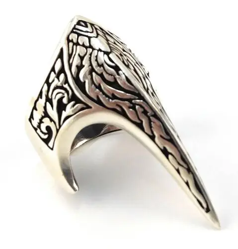 

Customized 925 Sterling Silver Oxidation Spike Ring,Sultan Sword Detailed Ottoman Style Men Ring, Ancient silver