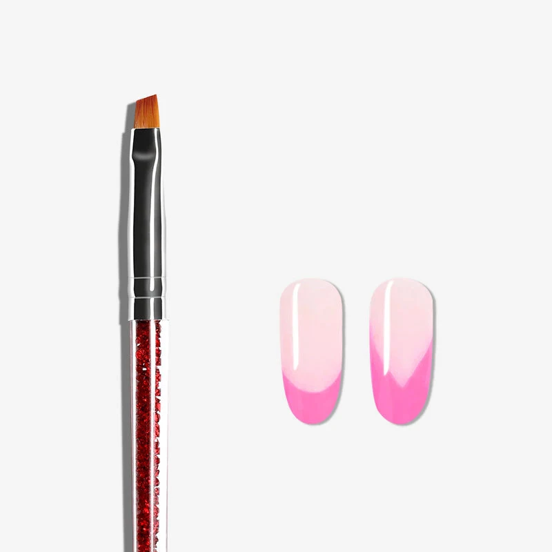 

Low Price Empty Color DIY Nail Art Polish Bottle With Liner Brush, Black