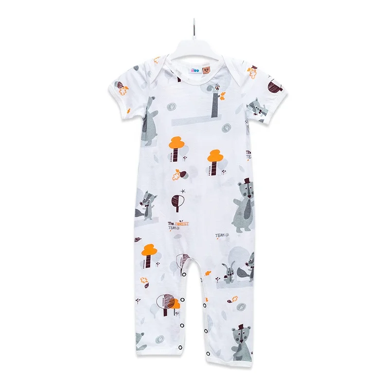 
Baby Rompers 100% Organic Cotton High Quality Baby Bib Romper Baby Wear With Pattern Rompers 